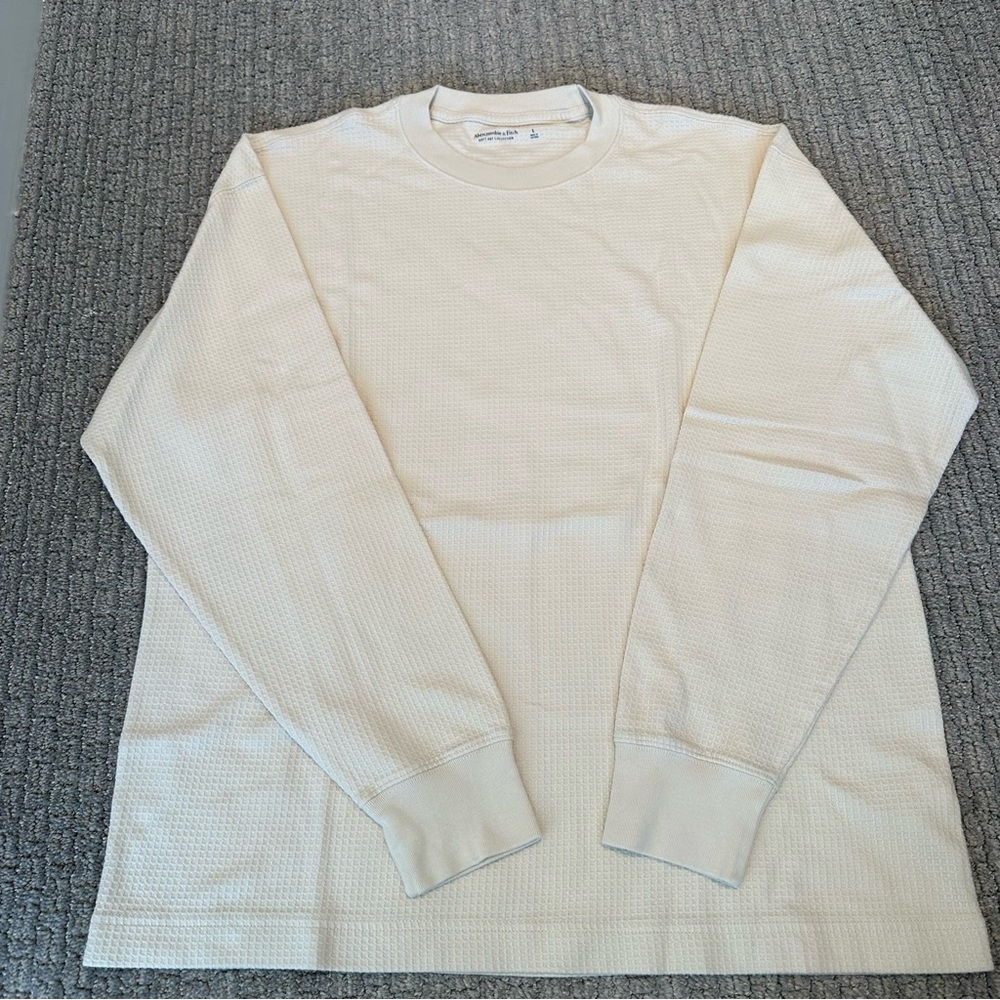 Abercrombie & Fitch Men’s Waffle Long Sleeve Shirt Large